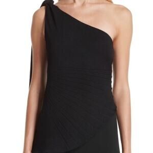 Brandon Maxwell Pebble Crepe One Shoulder Top 10 NWT